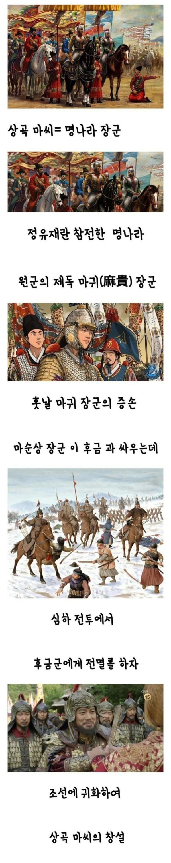 과거 조상이 귀화한 우리나라 성씨..